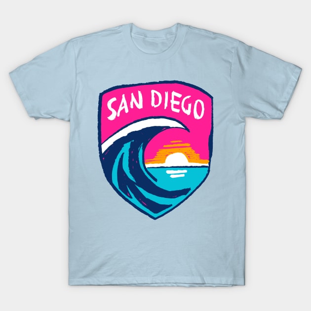 San Diego Waveeee FC 05 T-Shirt by Very Simple Graph